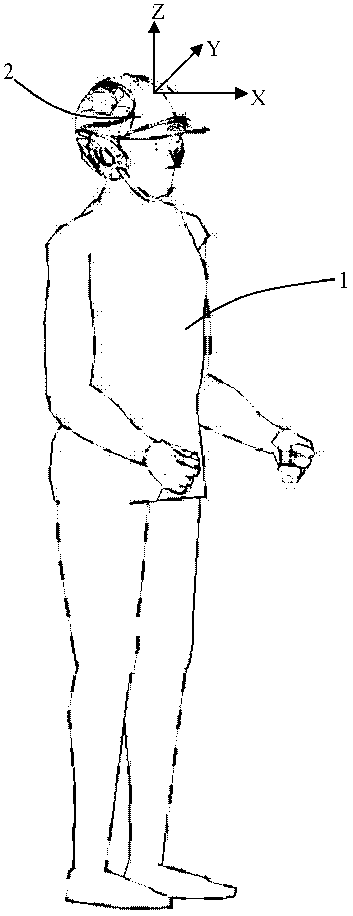 Head posture sensing device and method