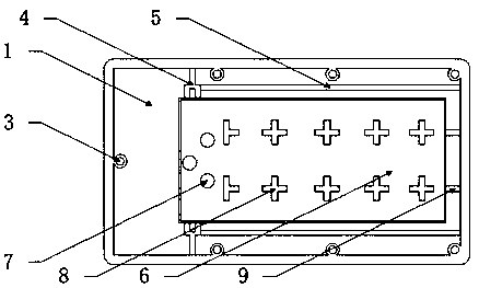 Welding-free lithium energy storage control source integrating box body