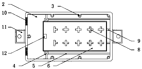 Welding-free lithium energy storage control source integrating box body