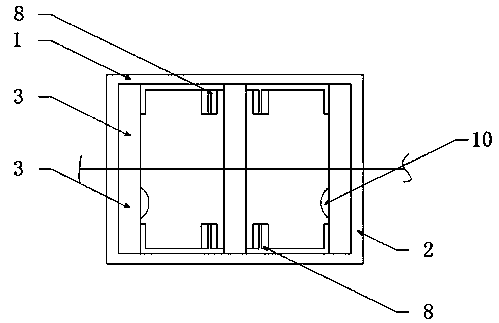 Welding-free lithium energy storage control source integrating box body