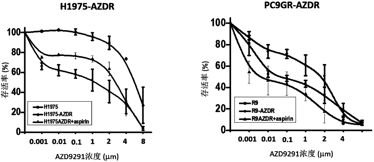 Application of aspirin in preparing medicine for treating NSCLC (non-small cell lung cancer)