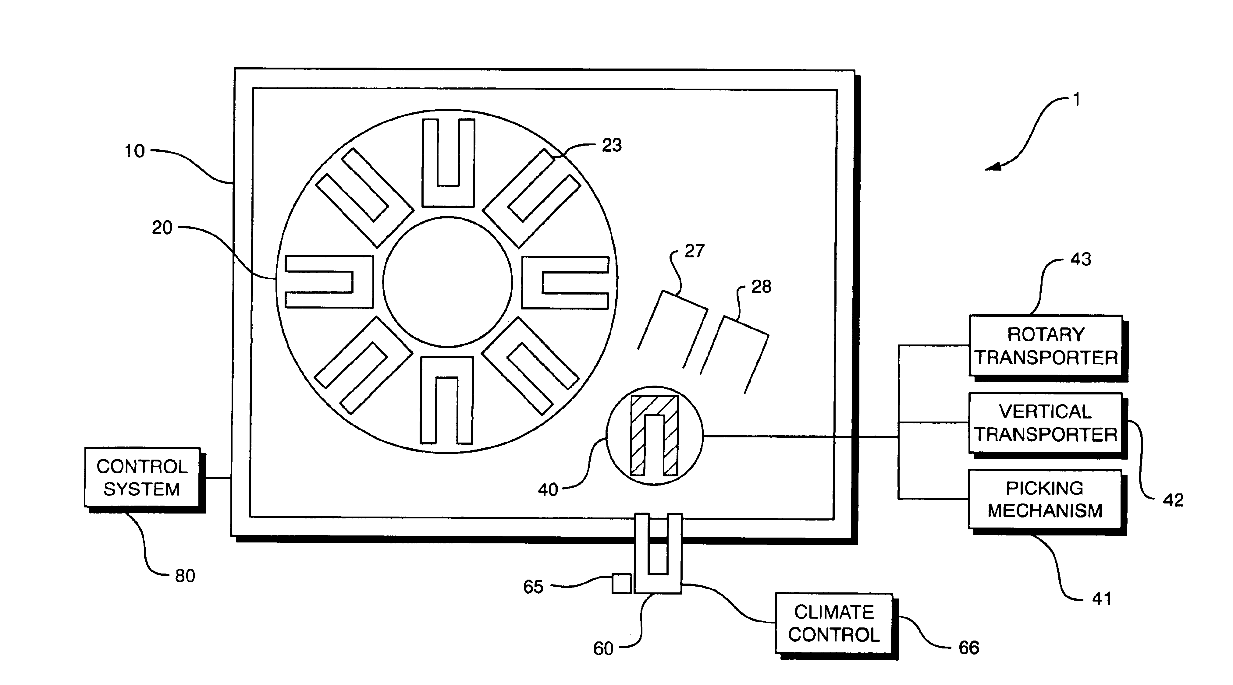 Automated storage and retrieval apparatus for freezers and related method thereof