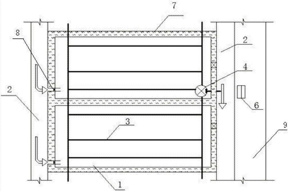 Well and canal combined saline land improvement system and improvement method thereof