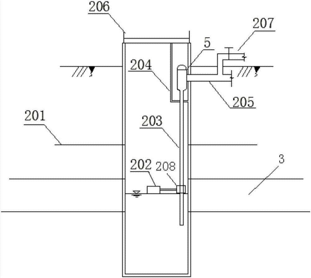 Well and canal combined saline land improvement system and improvement method thereof