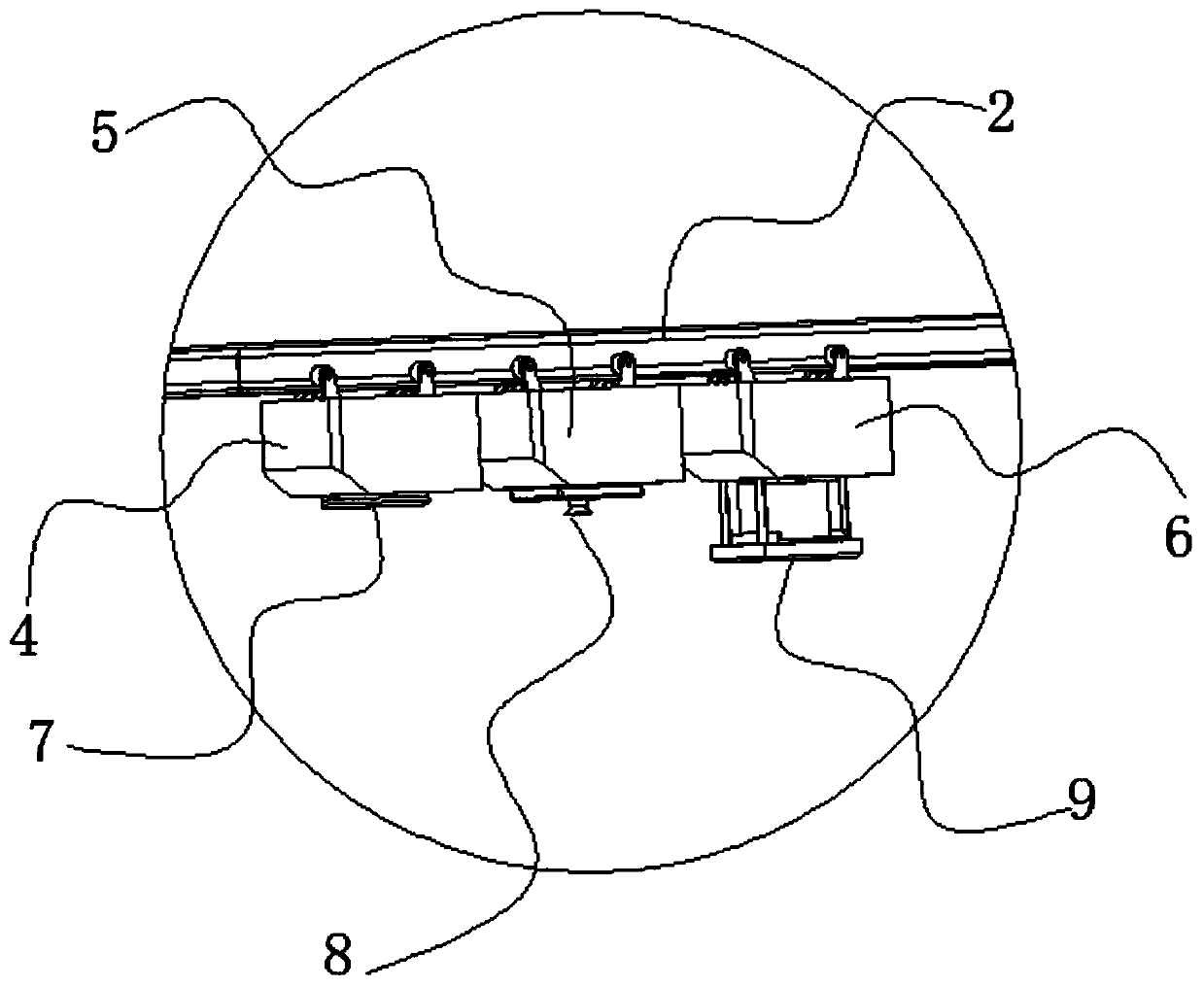 Aerial AGV sheet conveying method and system