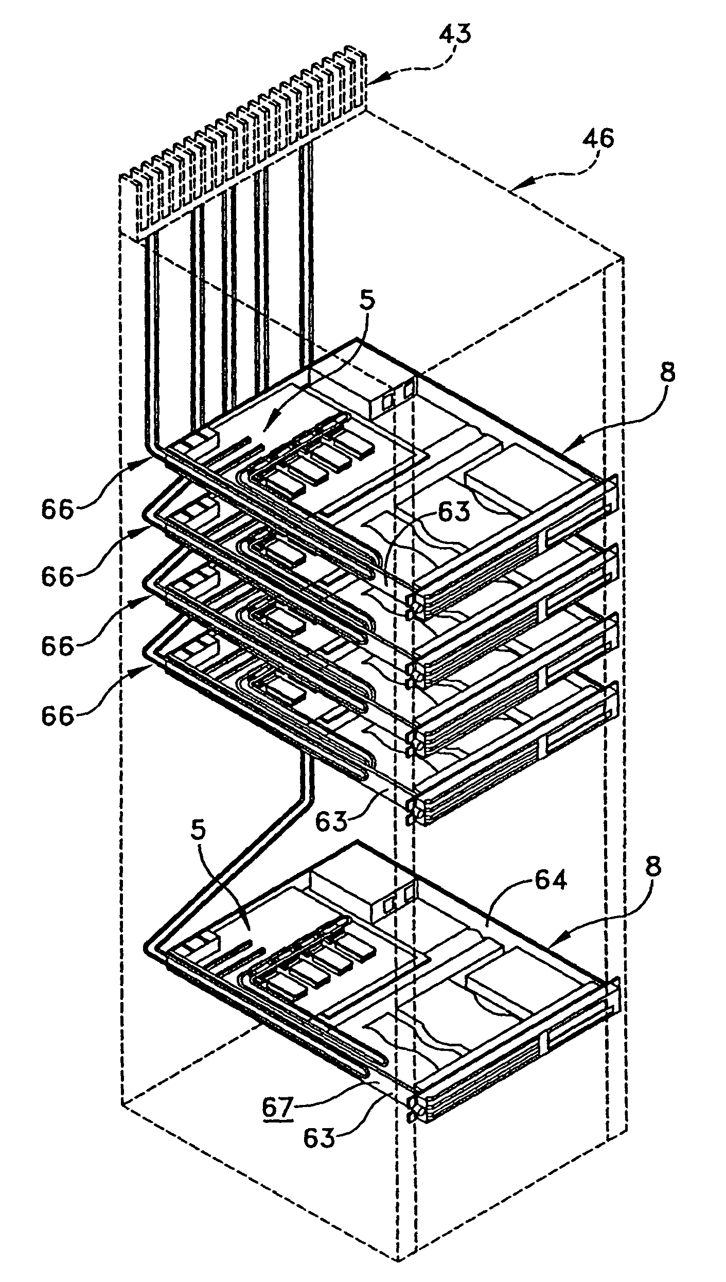 Thermal management system and method for electronics system