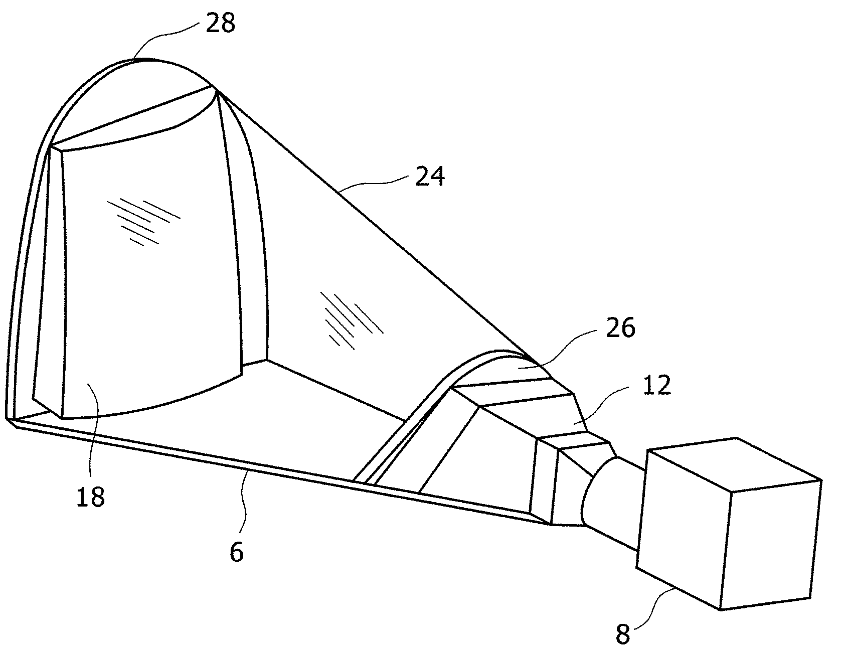 Projection type image display device