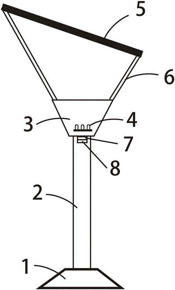 Solar LED street lamp