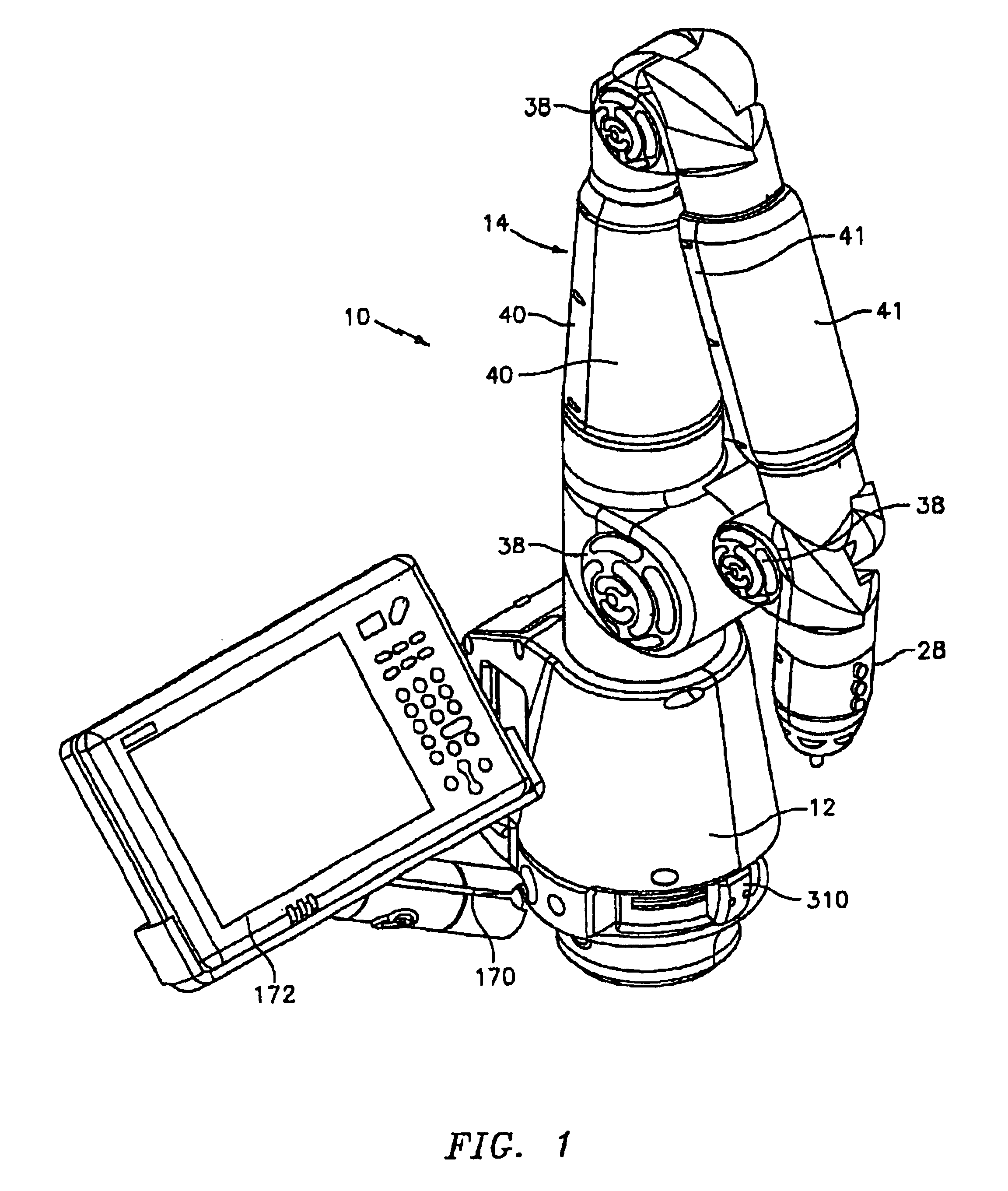 Method and apparatus for improving measurement accuracy of a portable coordinate measurement machine