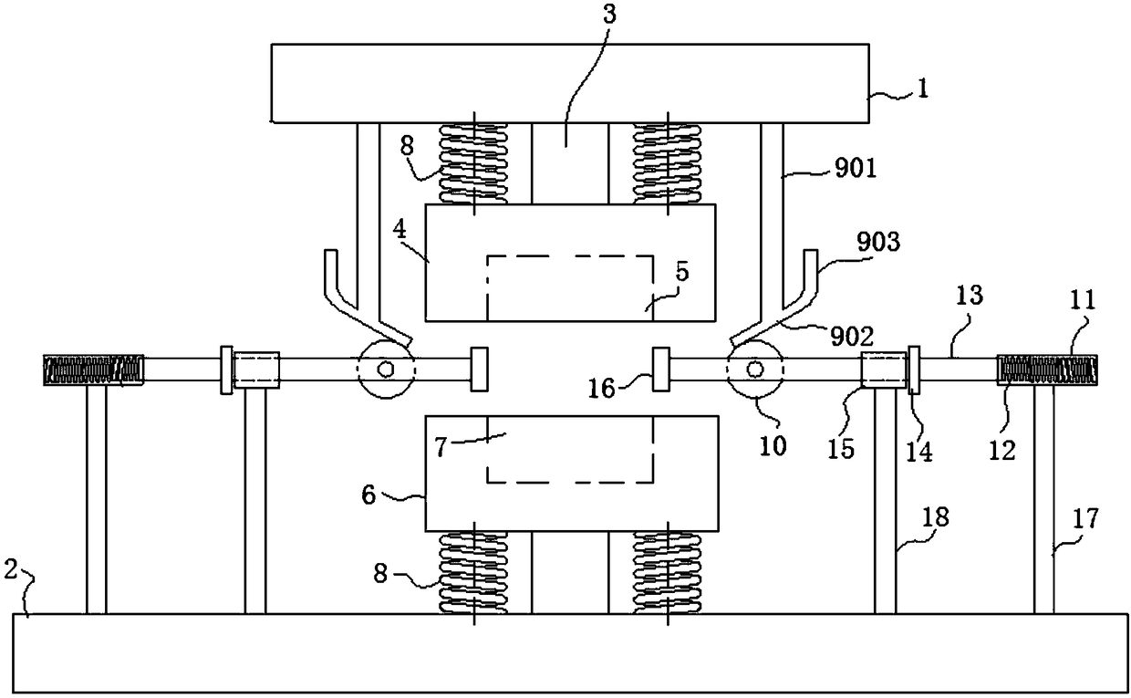 An automatic cooling and lubricating device for a forging die