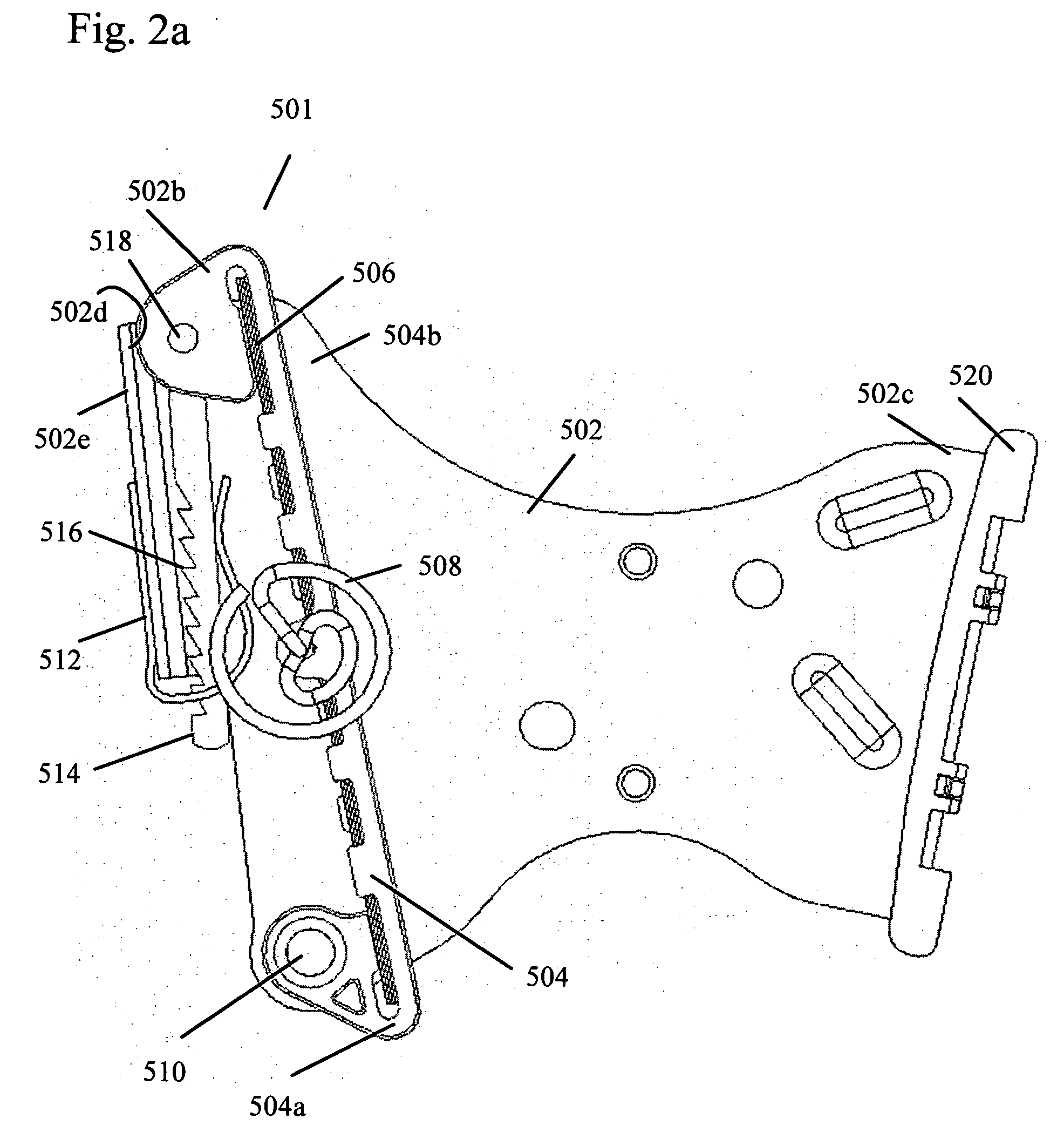 Mechanical chain tensioner with ratcheting device