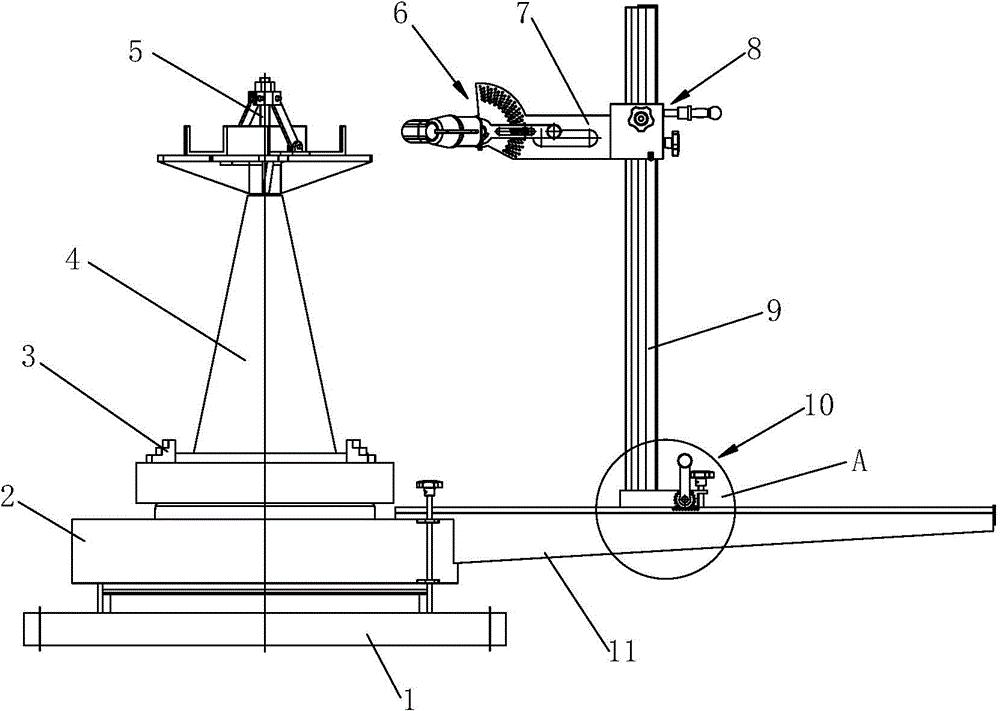 Tool for mounting tooth holder of end effector for mining equipment