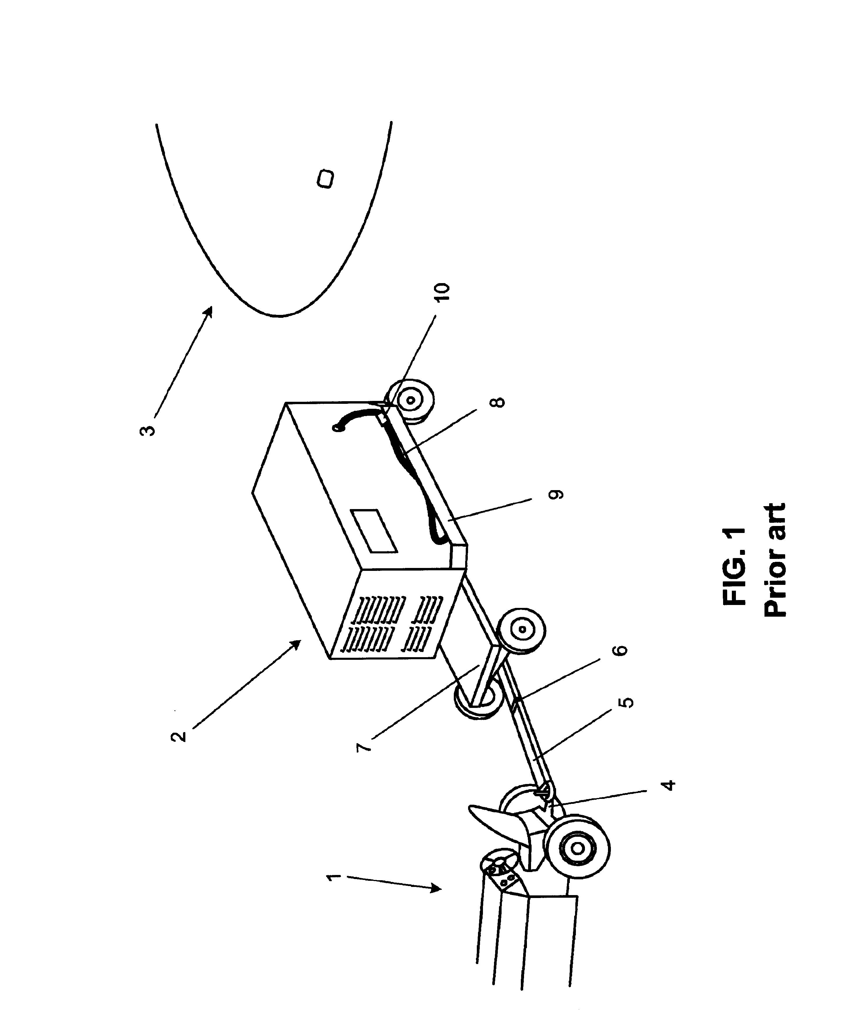 Service vehicle attachment warning apparatus