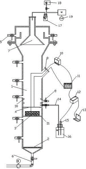 Biofilm electrode and uasb coupled reactor