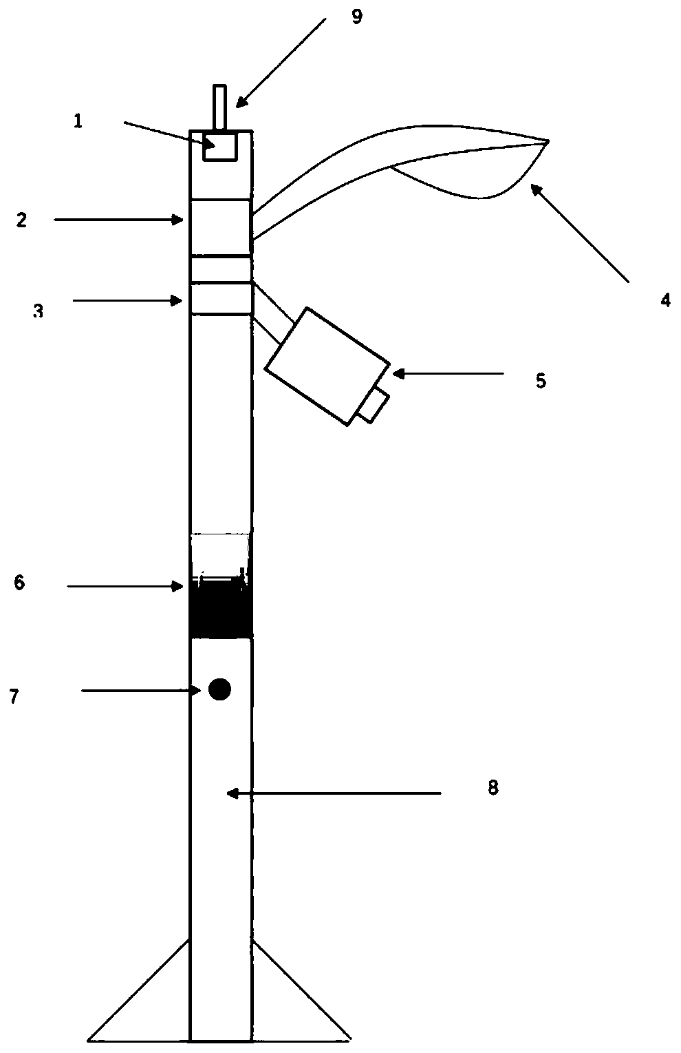 Street lighting device and system