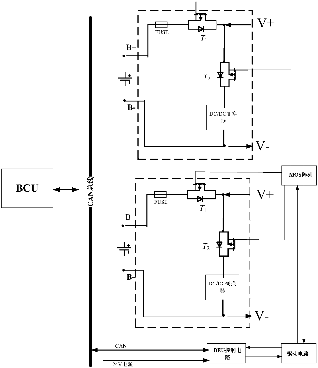 Online balancing system for battery packs and batteries