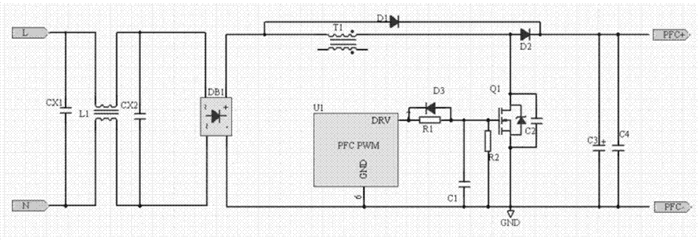 A circuit for preventing explosion