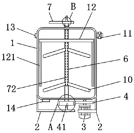 Energy-saving stirring equipment for uniform mixing of liquid