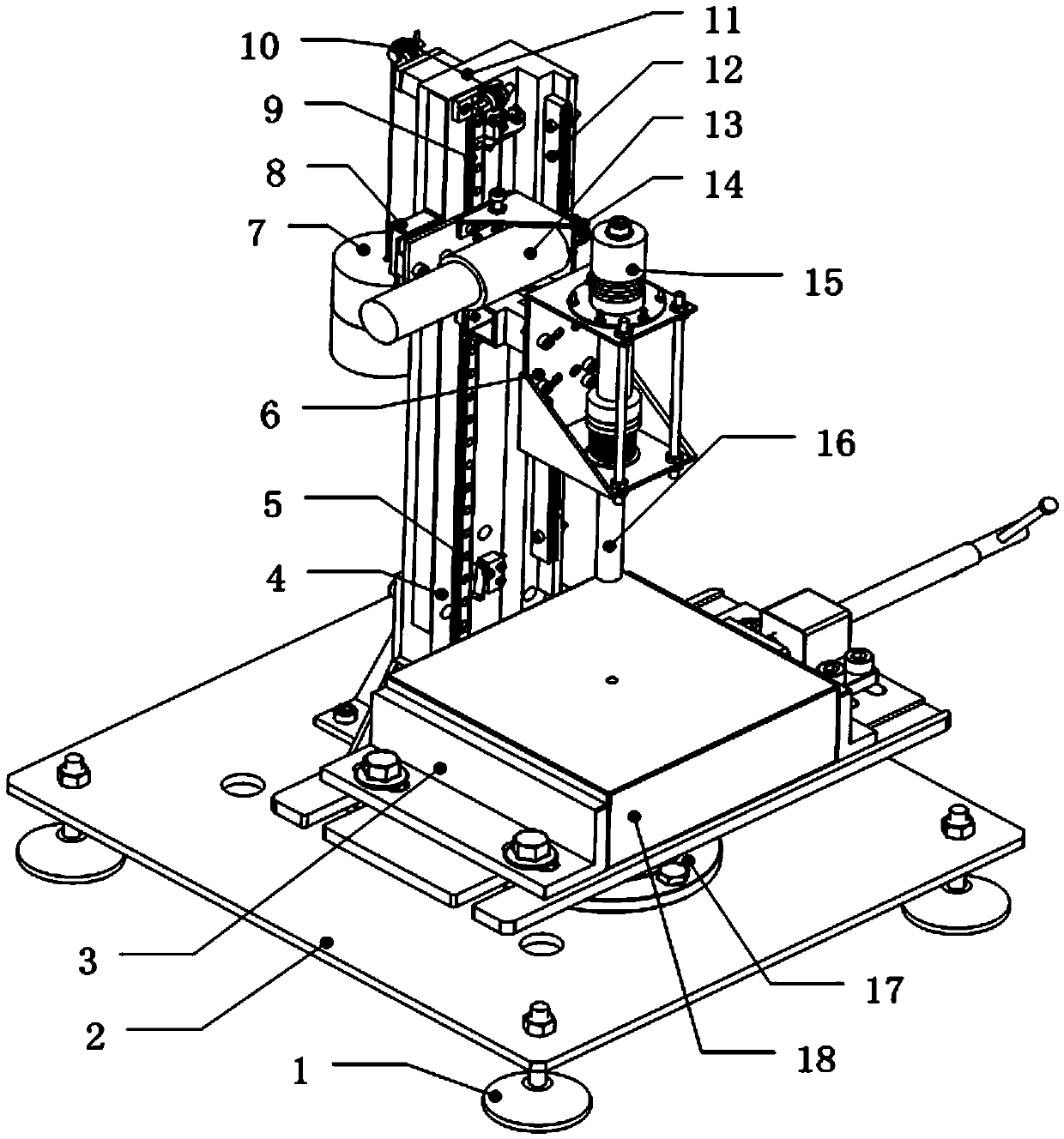 Ultrasonic drilling sampling test platform