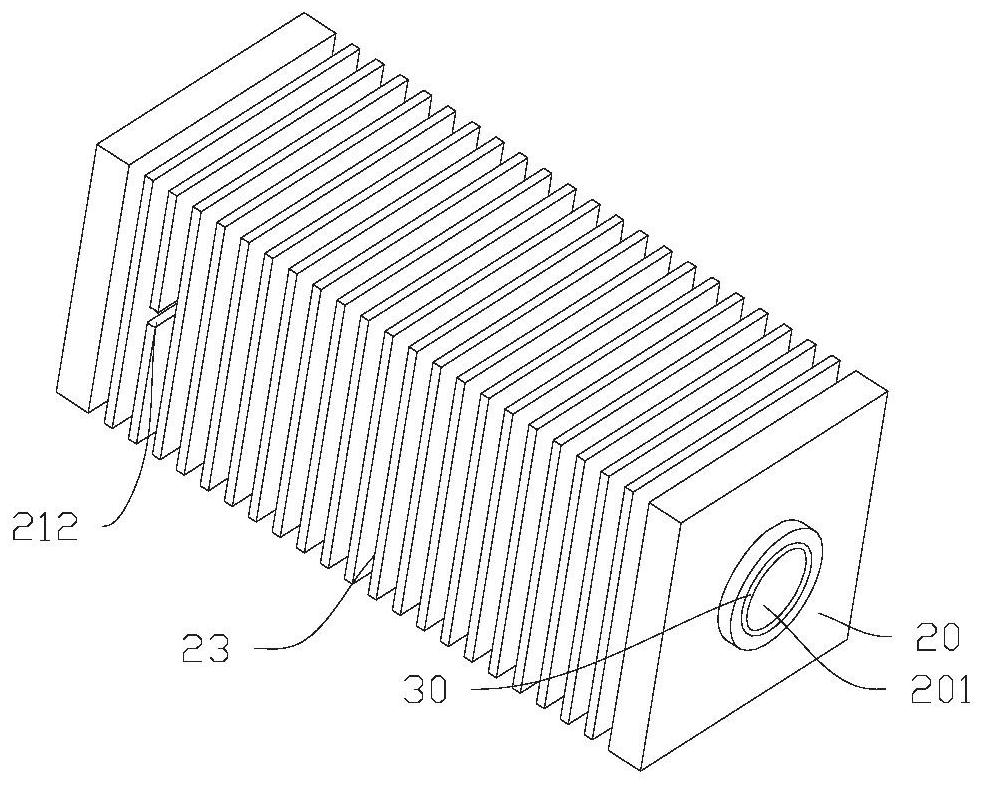 Heat dissipation structure and liquid optical waveguide assembly