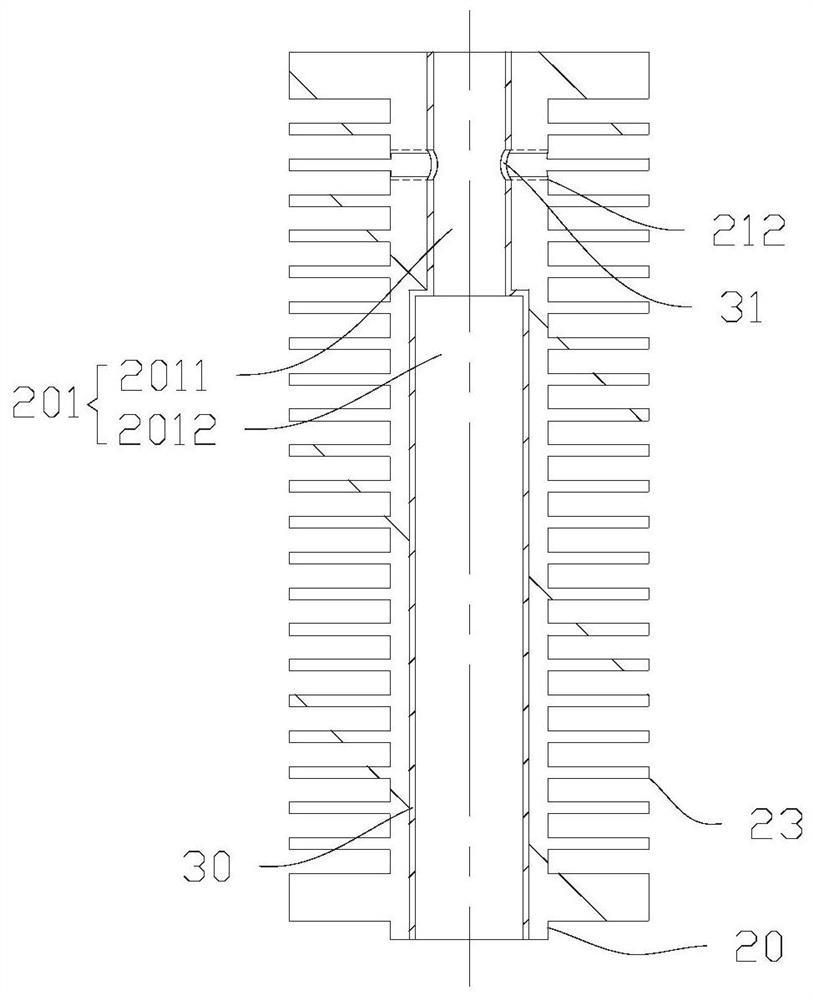 Heat dissipation structure and liquid optical waveguide assembly