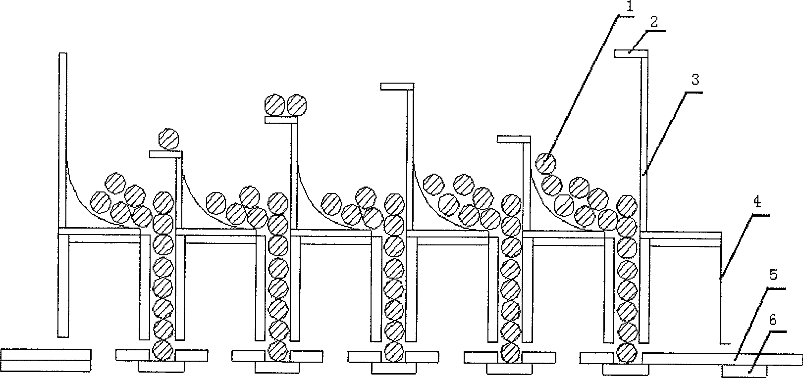 Chopsticks arranging machine