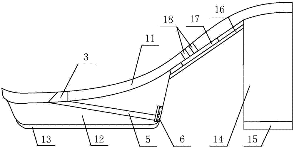 Shoe sole forming mold for jumping type running shoes