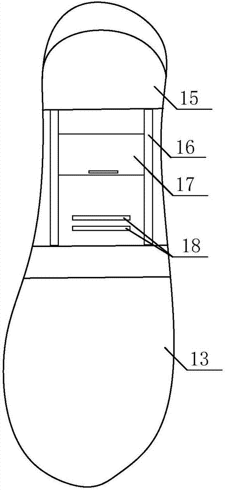 Shoe sole forming mold for jumping type running shoes