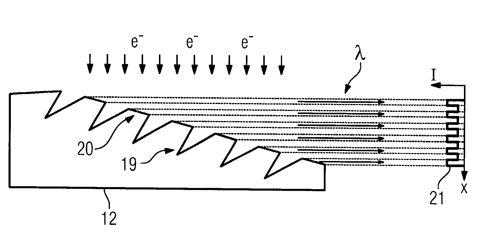 Focus detector arrangement and method for generating contrast x-ray images