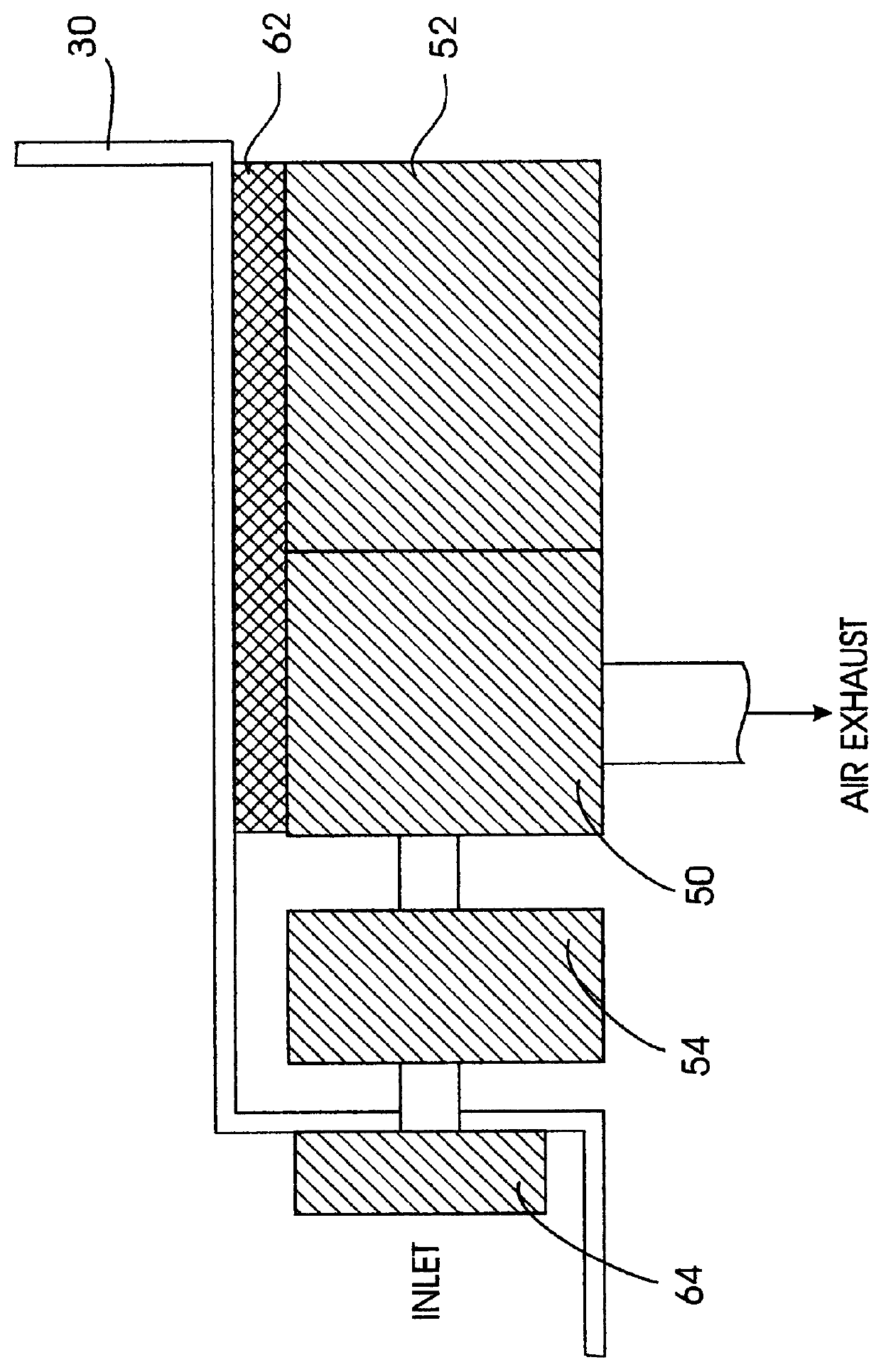 Disk drive with controlled reduced internal pressure