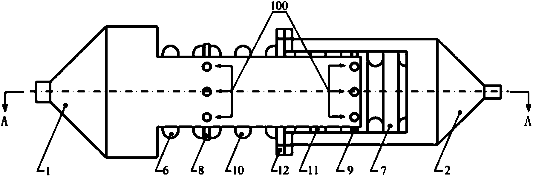 Liquid damping vibration isolator for satellite