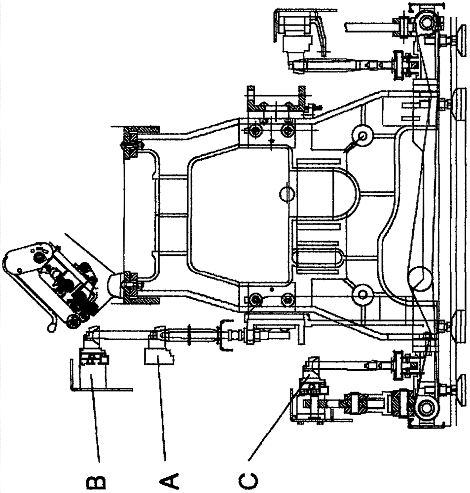 Integrated doffing device of spinning frame