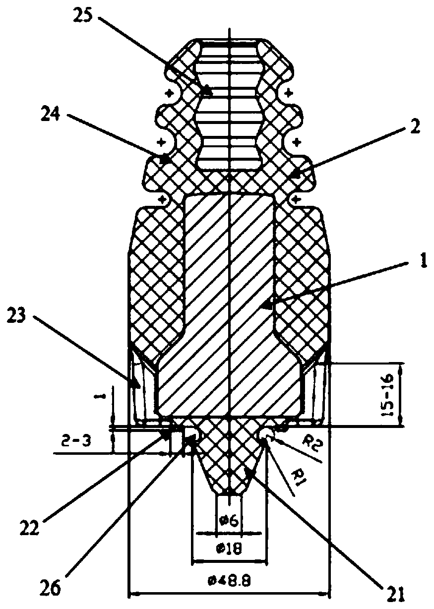 Low-rigidity quick-limiting rear shock-insulation buffer block for automobile