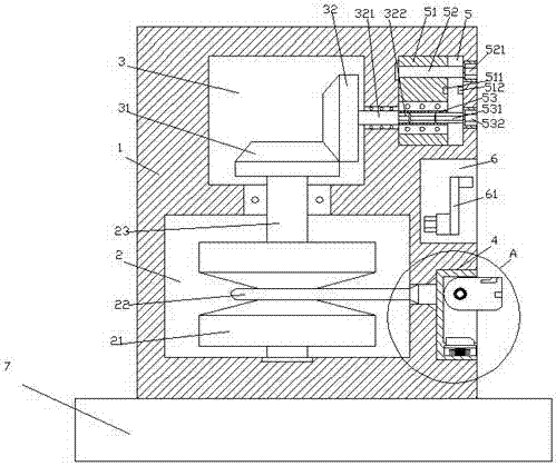 An environmental protection dust removal device