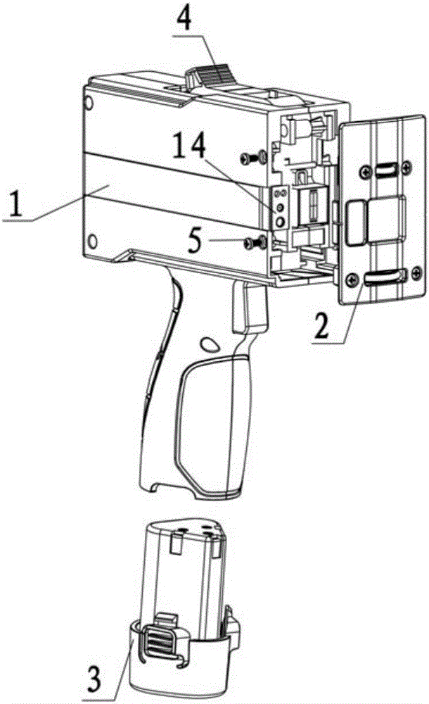 Thermal foaming handheld inkjet printer provided with code reader inside