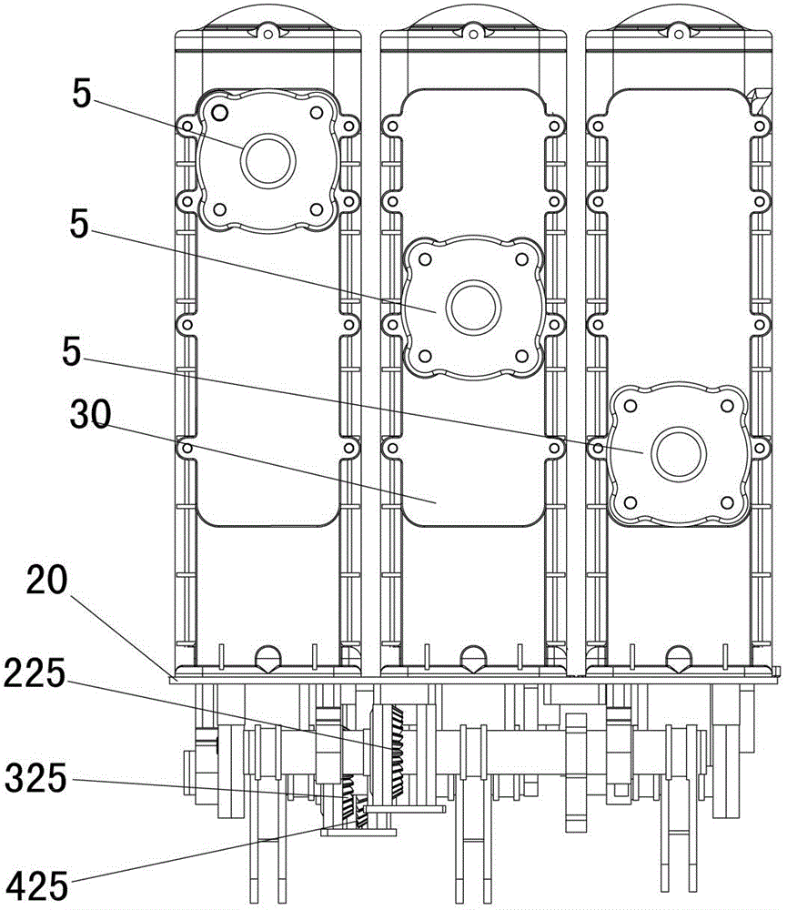 High-capacity upper and lower isolated solid switch cabinet