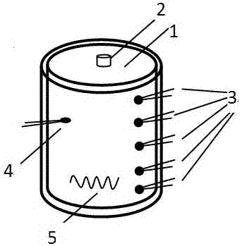 A demonstration device for popping up the cork of a thermos