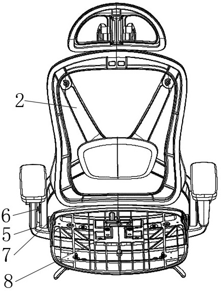 Backward-leaning self-adaptive high-performance office chair