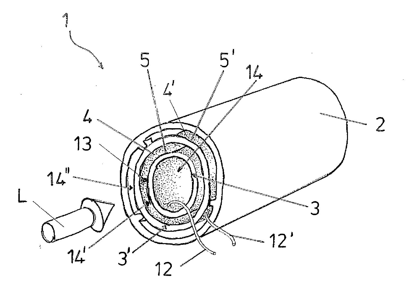 Heating element for a hot air device