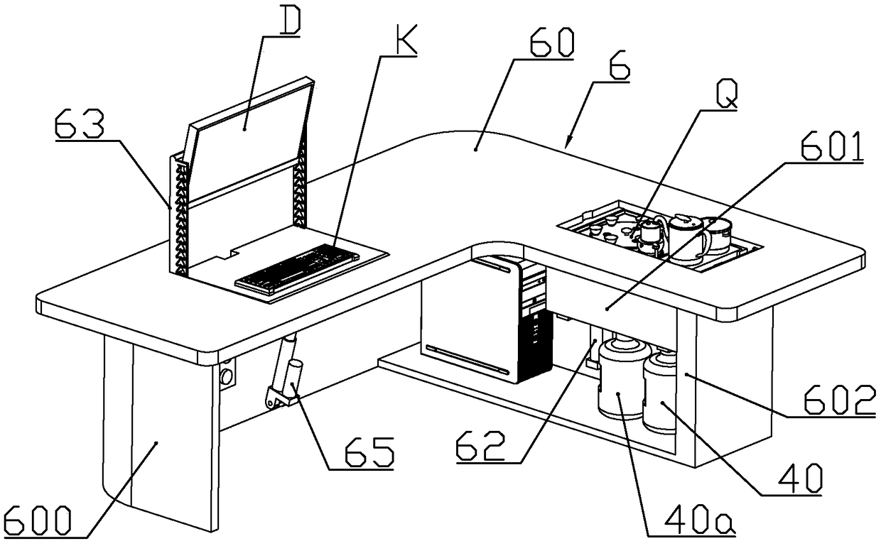 Multifunctional office table