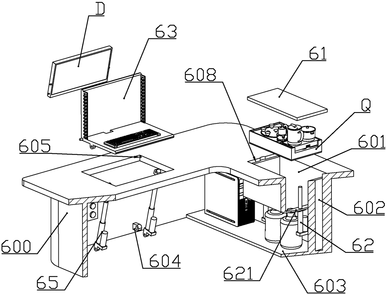 Multifunctional office table