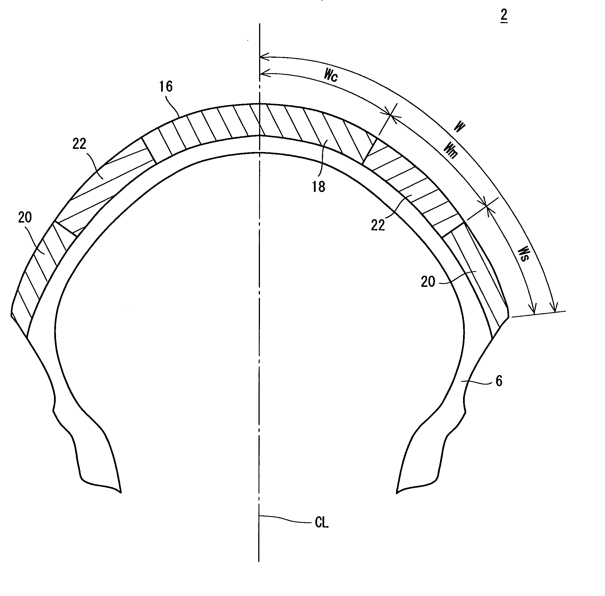 Tire for motorcycle