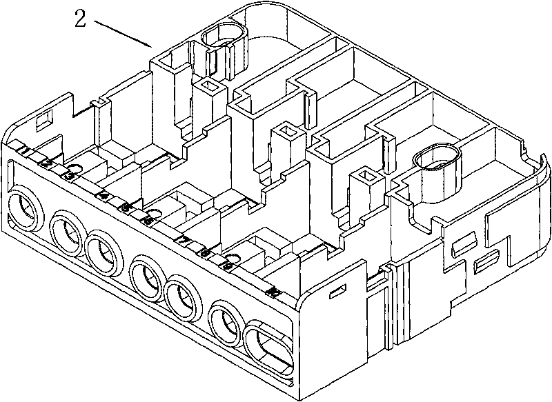 Integrated combined terminal row