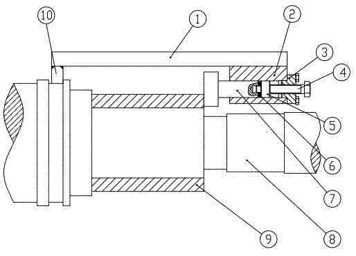 Clamp for preventing shrinkage fit from shifting