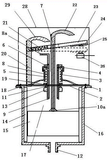 Automatic water level control switch of water supply system