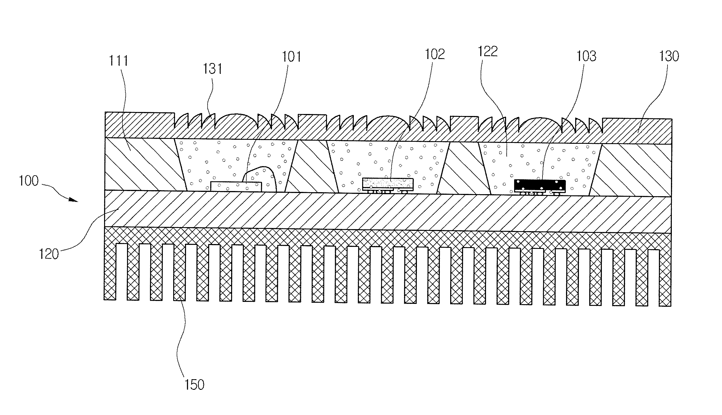 Package for light emitting device and method for packaging the same