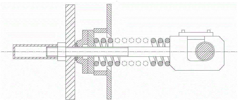 Adjusting device of counterattack rack and crashing machine