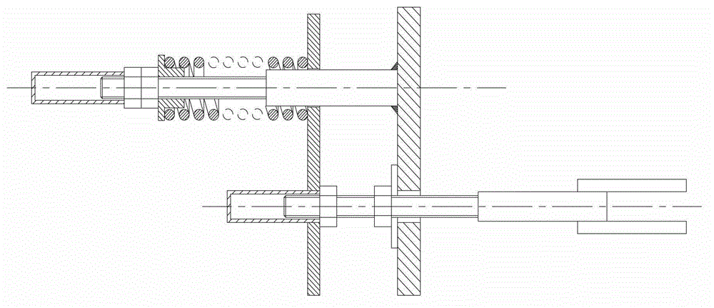 Adjusting device of counterattack rack and crashing machine