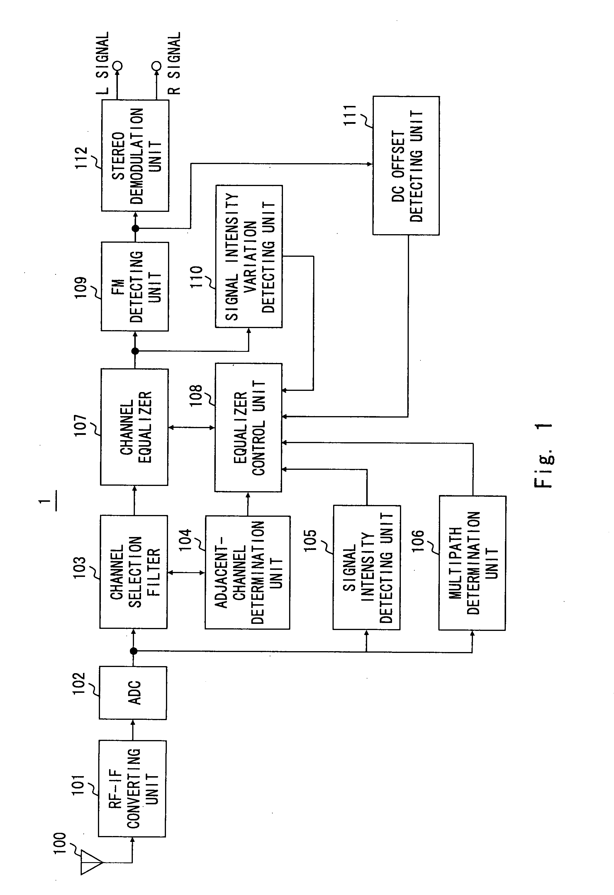 Adaptive equalizer with function of stopping adaptive equalization processing and receiver