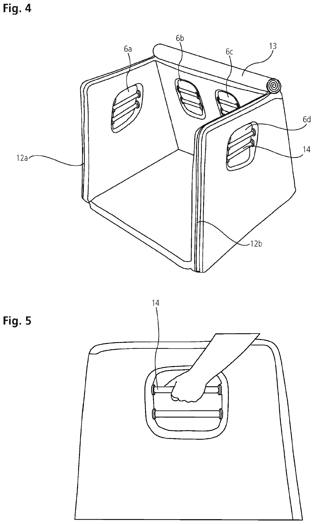 Inflatable transport box